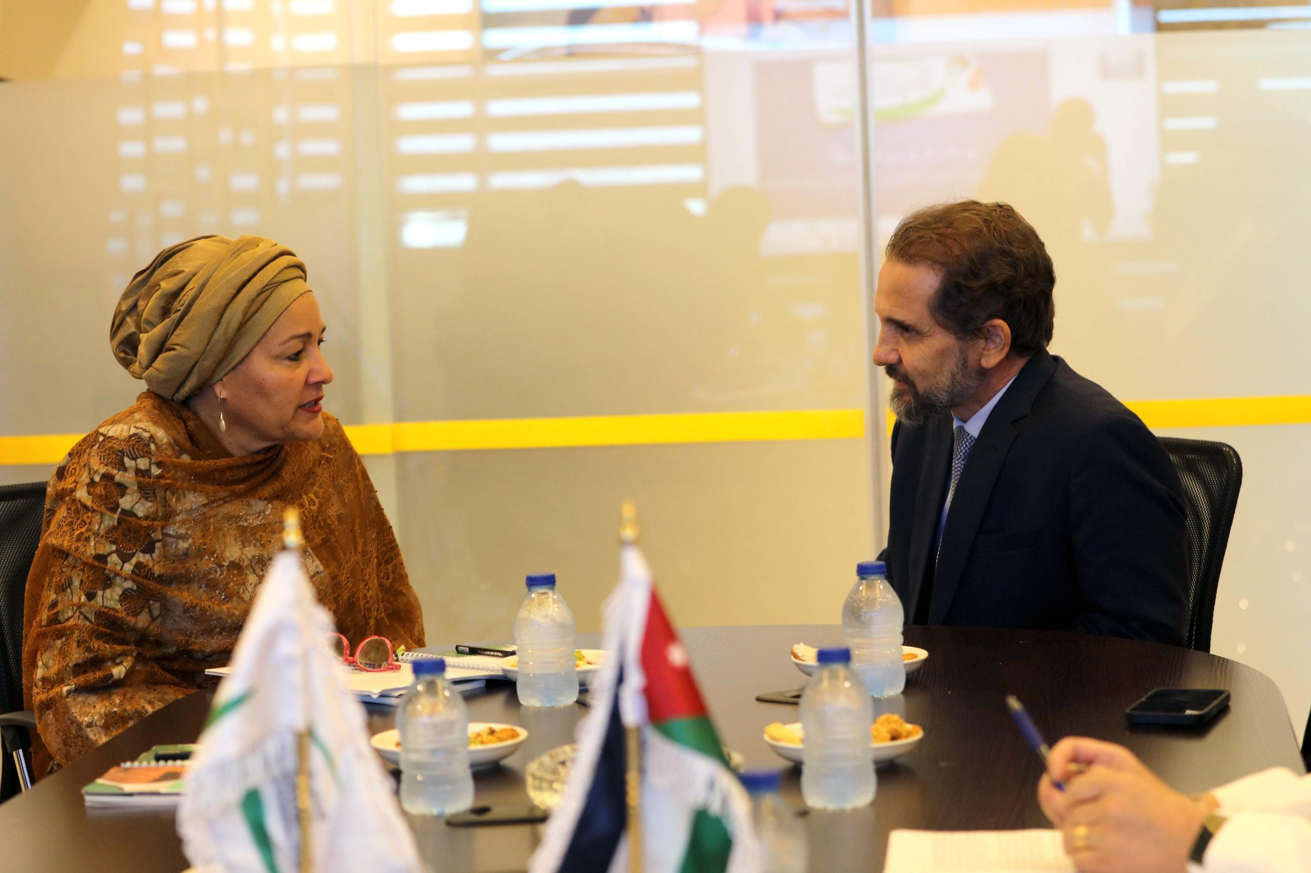 Prince Mired, UN Deputy Secretary-General discuss advancing disability rights in Jordan