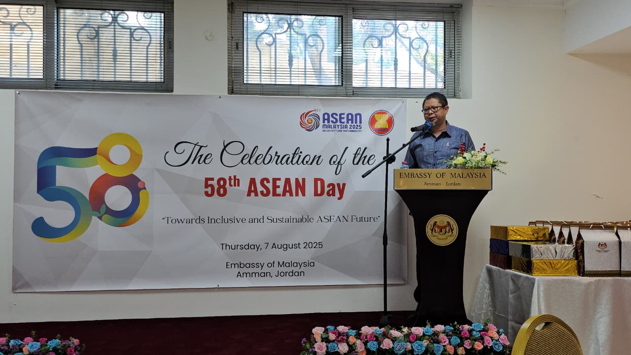 Embassy of Malaysia hosts ASEAN Day reception in Amman to mark 58th anniversary