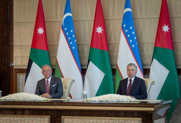 King, Uzbekistan president discuss enhancing cooperation across various fields