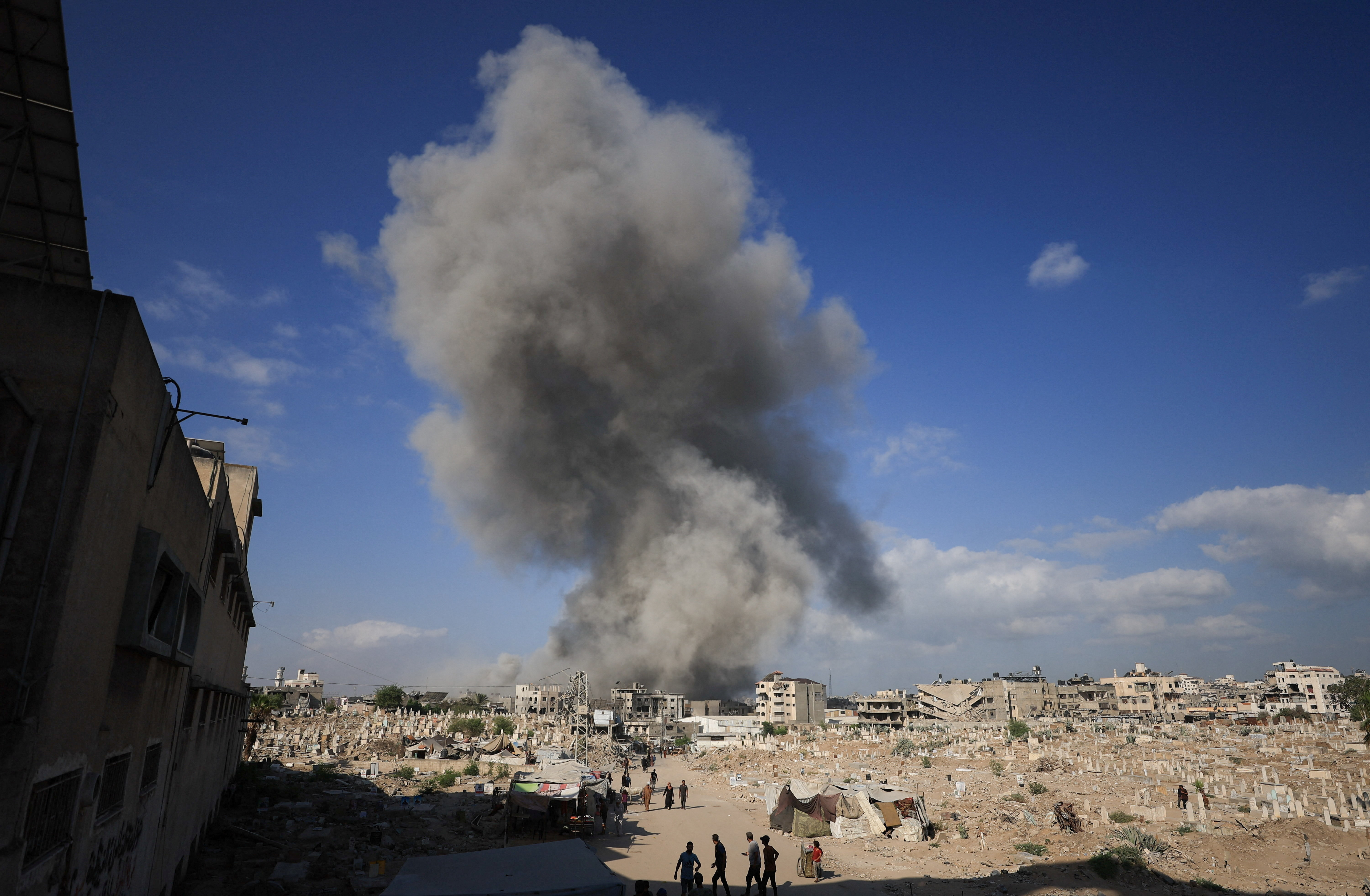 Israel steps up bombardment of Gaza City, kills 16 people around enclave, medics say
