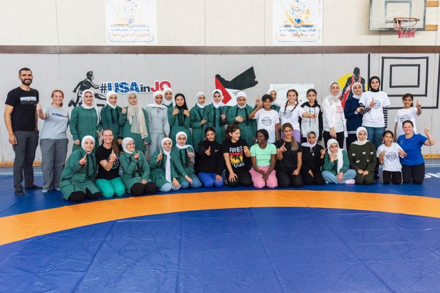 Landmark wrestling exchange empowers Jordanian girls