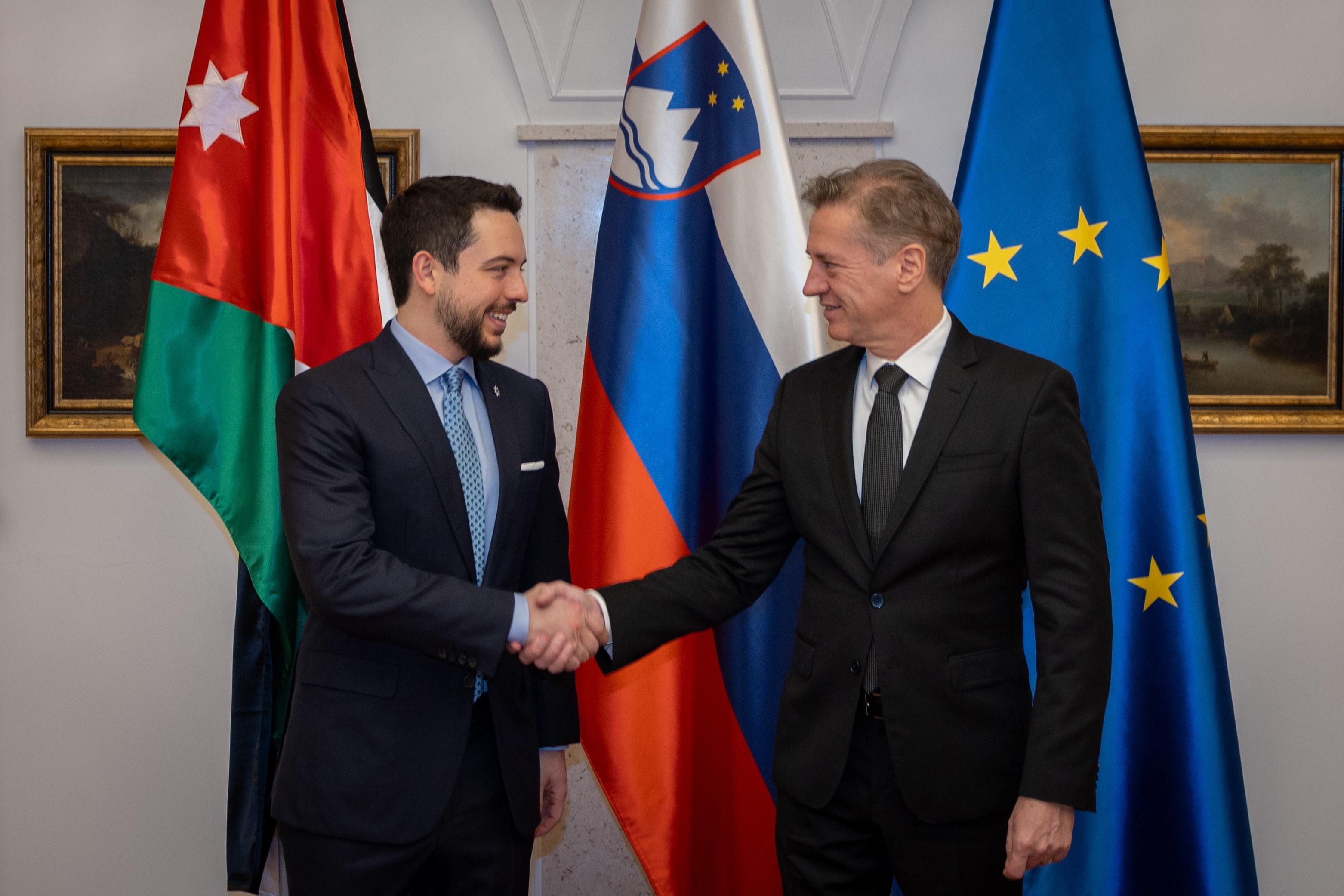 Crown Prince meets with Slovenia PM to discuss elevating ties to strategic partnership