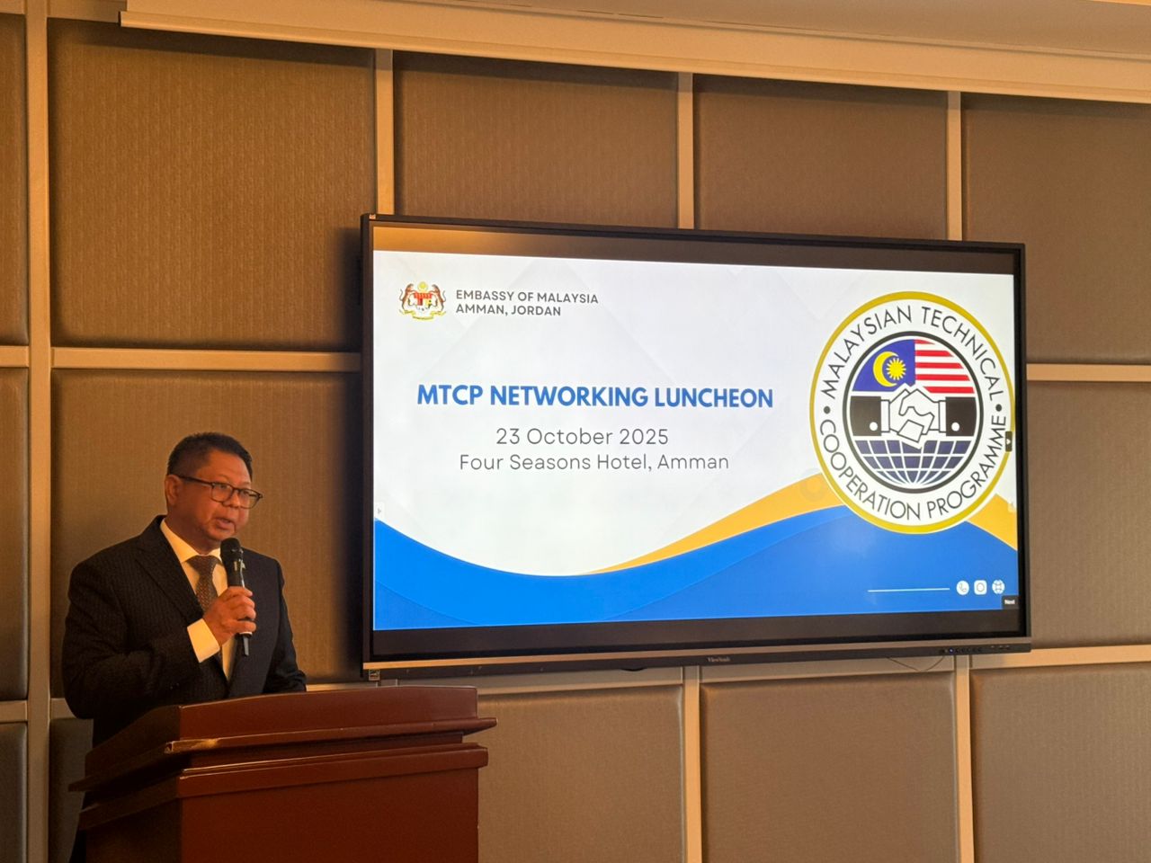 Malaysian Ambassador highlights strong Malaysia- Jordan ties at MTCP networking luncheon