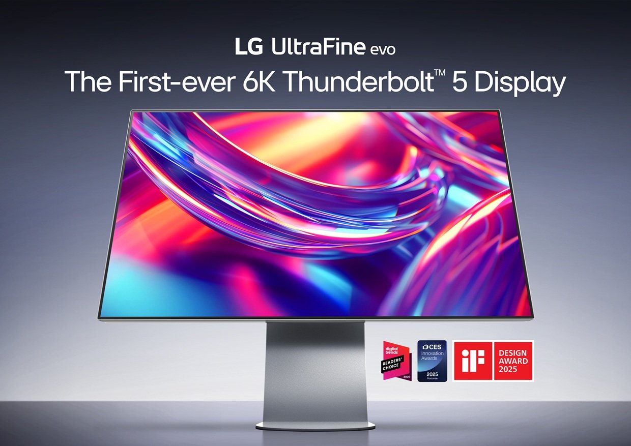 LG unveils world’s first 6k monitor with Thunderbolt™ 5 for professional creators