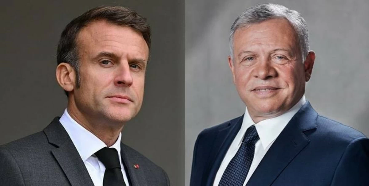 King receives call from France president