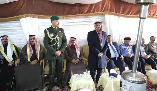 مندوبا عن الملك وولي العهد .. العيسوي يعزي عشيرة أبو دلبوح وآل بدر