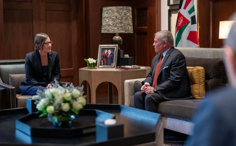 King receives ICRC president