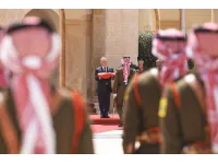 King attends Jordan Flag Day ceremony