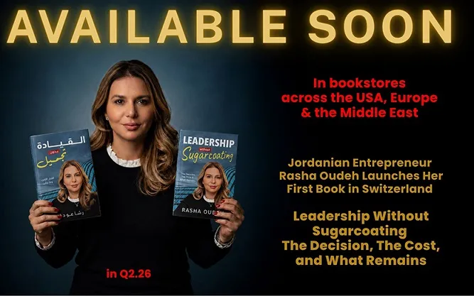 Jordanian Rasha Oudeh to launch her first book in Switzerland on leadership