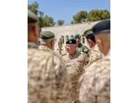 King visits Eastern Military Region Command