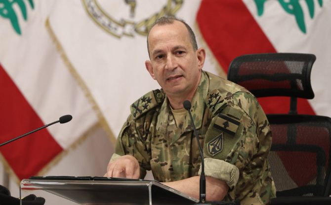 Lebanese army chief leaves for Pakistan at invitation of counterpart
