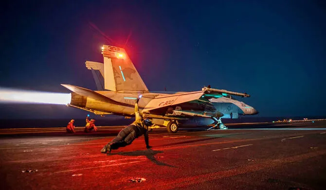 US launches new strikes against Iran after three ships were hit in Strait of Hormuz