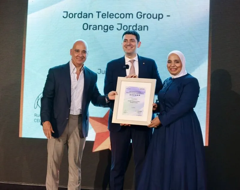 Orange Jordan becomes first telecom operator to receive 6-Star EFQM recognition
