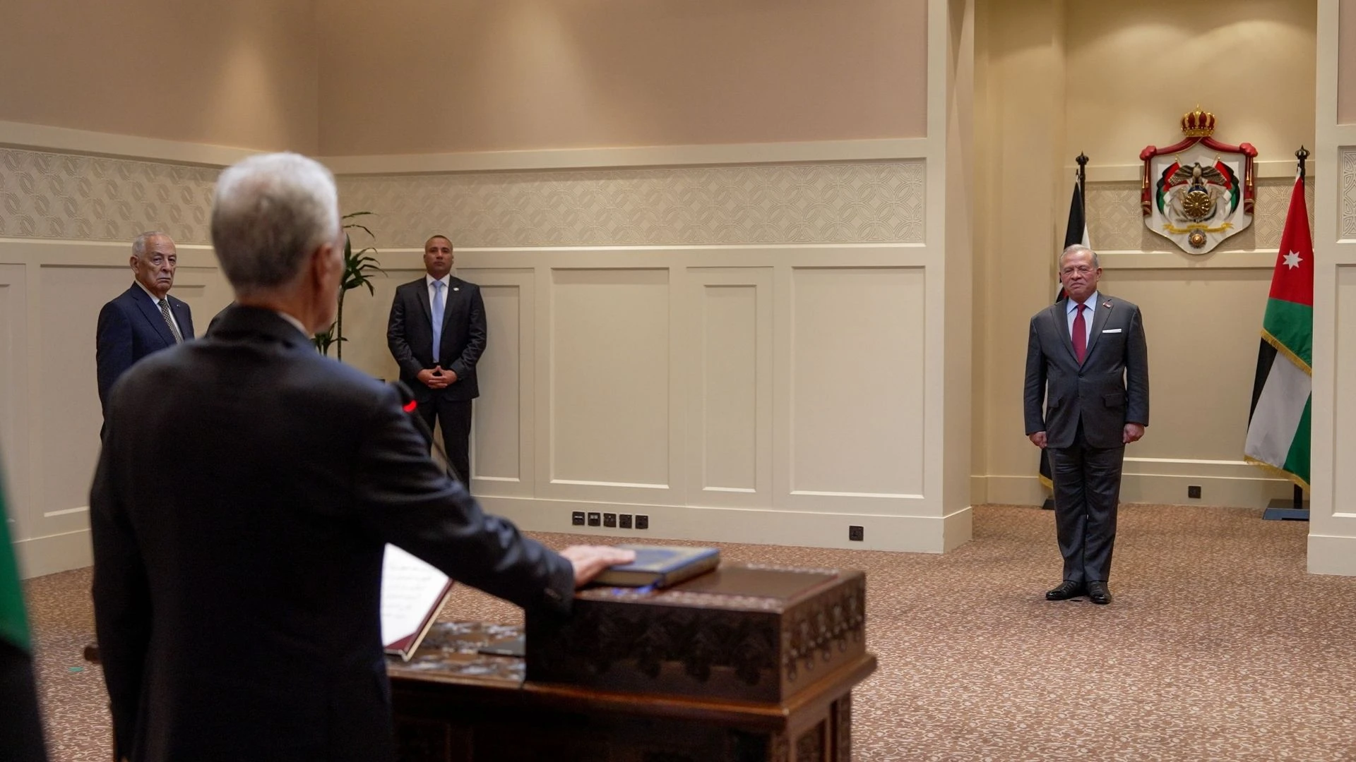 King swears in Dmour as chief attorney general