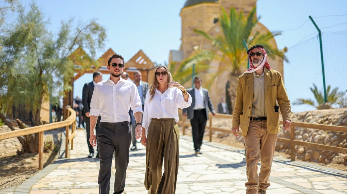 Crown Prince visits Baptism Site