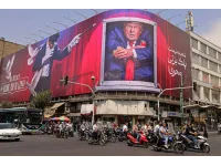 Tehran’s wartime billboards mock Trump, boast of victory