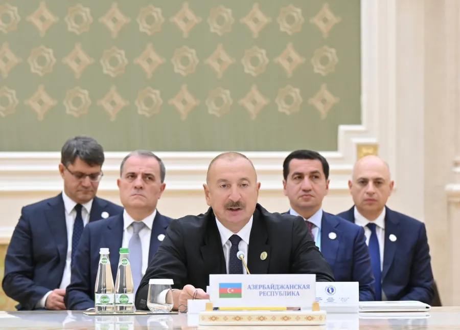 President Aliyev visits Turkmenistan for regional summits, Caspian environmental talks