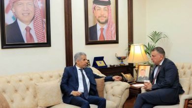 صورة الفراية يلتقي امين عام مجلس وزراء الداخلية العرب
