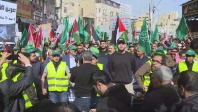 صورة مسيرة وسط البلد نصرة للأقصى وفلسطين