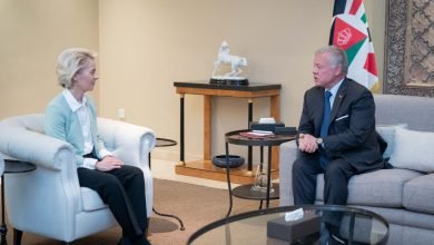 Photo of King receives EU Commission president, urges pushing for immediate Gaza ceasefire