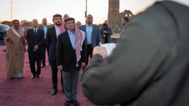 Photo of King visits Northern Badia, meets dignitaries, local figures