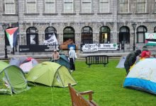 Photo of Students erect pro-Palestinian camp at Ireland’s Trinity College
