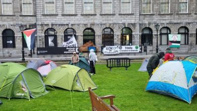 Photo of Students erect pro-Palestinian camp at Ireland’s Trinity College