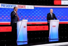 Photo of A halting Biden tries to confront Trump at debate but stirs democratic panic about his candidacy