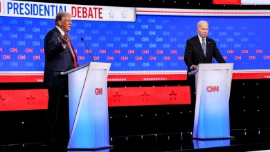 Photo of A halting Biden tries to confront Trump at debate but stirs democratic panic about his candidacy