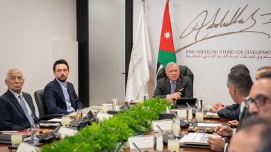 Photo of King visits King Hussein Business Park; tours several institutions