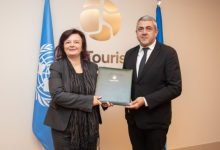 Photo of Ambassador Saqqa presents credentials to UNWTO Secretary-General