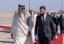 Photo of Qatar’s Emir arrives in Damascus for historic visit since Assad’s fall