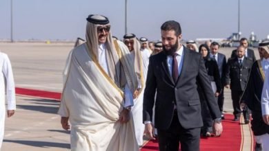 Photo of Qatar’s Emir arrives in Damascus for historic visit since Assad’s fall