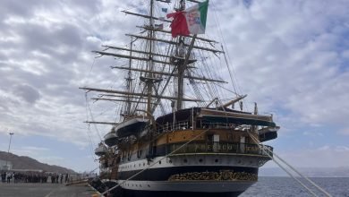 Photo of Italian Amerigo Vespucci makes historic stop in Aqaba