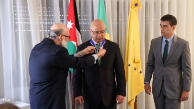Photo of Brazilian President honours Dr. Maen F. Nsour, President and CEO of the Arab Potash Company with the Order of Rio Branco