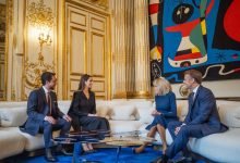Photo of Crown Prince meets with France president