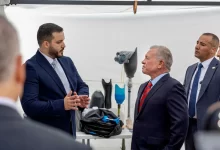 Photo of King briefed on progress of Restoring Hope’s Mobile Amputee Support Units