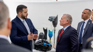 Photo of King briefed on progress of Restoring Hope’s Mobile Amputee Support Units