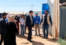 Photo of Japanese ambassador highlights strong partnership with WFP during visit to Azraq refugee camp