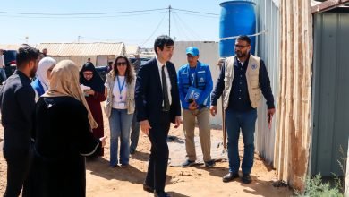 Photo of Japanese ambassador highlights strong partnership with WFP during visit to Azraq refugee camp