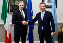 Photo of Irish Foreign Minister meets UN Humanitarian Chief as aid tents arrive in Gaza